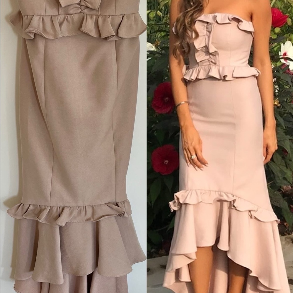 Dusty rose dress high low size s
